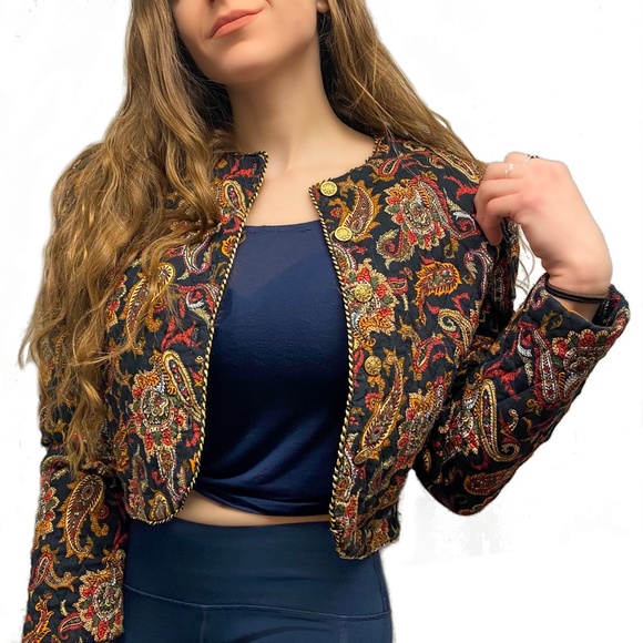 Vintage Custom Michelle Stuart Quilted Jacket - Picture 3 of 6